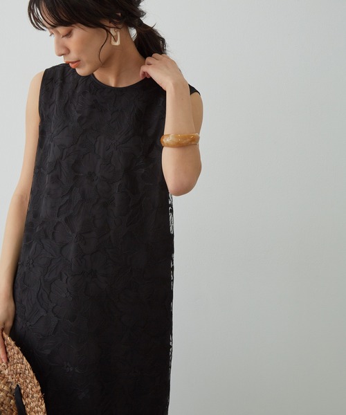 アダム Et エ チュールフラワーレースノースリーブワンピース ワンピース Salon Rope サロン エ Adam Rope サロン Et ロペ のファッション