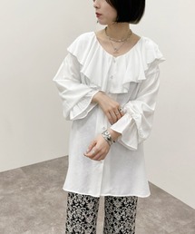 apres jour mignon | ラッフルエリブラウス 【ZOZOTOWN限定アイテム】(シャツ/ブラウス)