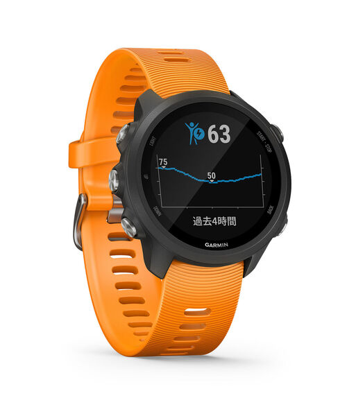 GARMIN(ガーミン)の「GARMIN / ForeAthlete 245 GPS ランニングウォッチ(BEAMS Exclusive)(デジタル腕時計・メンズ・パープル/オレンジ・ONE SIZE)」の14枚目の写真
