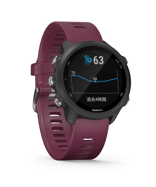 GARMIN(ガーミン)の「GARMIN / ForeAthlete 245 GPS ランニングウォッチ(BEAMS Exclusive)(デジタル腕時計・メンズ・パープル/オレンジ・ONE SIZE)」の13枚目の写真