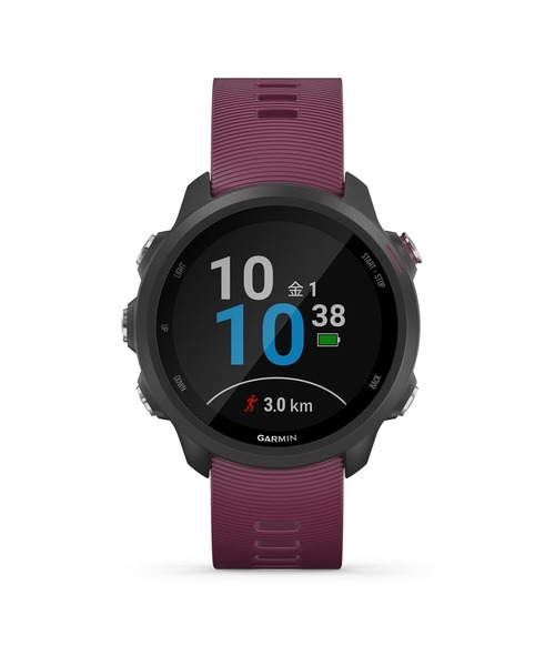 GARMIN(ガーミン)の「GARMIN / ForeAthlete 245 GPS ランニングウォッチ(BEAMS Exclusive)(デジタル腕時計・メンズ・パープル/オレンジ・ONE SIZE)」の2枚目の写真