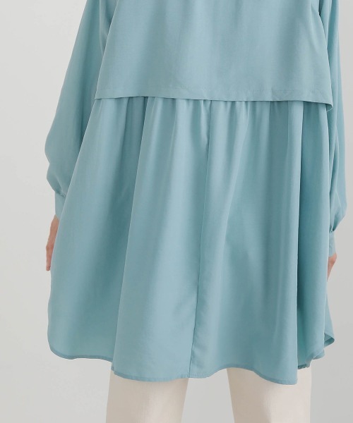 Bou Jeloud（ブージュルード）の「ヨークフラップブラウス（シャツ/ブラウス・レディース・ブラック/オフホワイト/ブルー・FREE）」の19枚目の写真