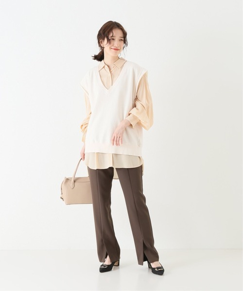 JOINT WORKS（ジョイントワークス）の「J-ウラケベスト（Tシャツ/カットソー・レディース・チャコールグレー/アイボリー・FREE）」の6枚目の写真