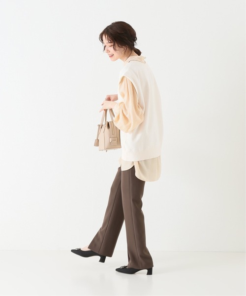 JOINT WORKS（ジョイントワークス）の「J-ウラケベスト（Tシャツ/カットソー・レディース・チャコールグレー/アイボリー・FREE）」の7枚目の写真