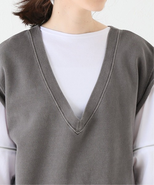 JOINT WORKS（ジョイントワークス）の「J-ウラケベスト（Tシャツ/カットソー・レディース・チャコールグレー/アイボリー・FREE）」の13枚目の写真