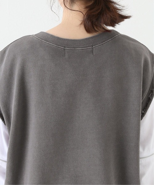 JOINT WORKS（ジョイントワークス）の「J-ウラケベスト（Tシャツ/カットソー・レディース・チャコールグレー/アイボリー・FREE）」の14枚目の写真