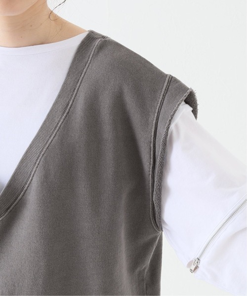 JOINT WORKS（ジョイントワークス）の「J-ウラケベスト（Tシャツ/カットソー・レディース・チャコールグレー/アイボリー・FREE）」の15枚目の写真