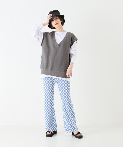 JOINT WORKS（ジョイントワークス）の「J-ウラケベスト（Tシャツ/カットソー・レディース・チャコールグレー/アイボリー・FREE）」の8枚目の写真