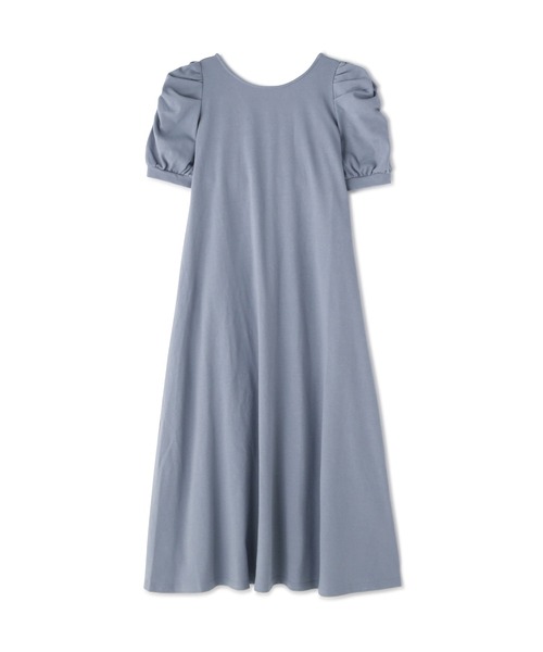 FREE'S MART（フリーズマート）の「【Sシリーズ対応】袖コンシャスカットソーマキシワンピース（ワンピース・レディース・ブラック/ブルー/ホワイト・MEDIUM/SMALL）」の3枚目の写真