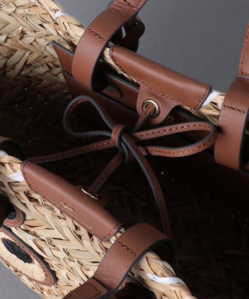 ANYA HINDMARCH（アニヤハインドマーチ）の「＜ANYA HINDMARCH（アニヤ・ハインドマーチ）＞EYES バスケット バッグ ■■■（かごバッグ・レディース・ナチュラル・FREE）」の6枚目の写真