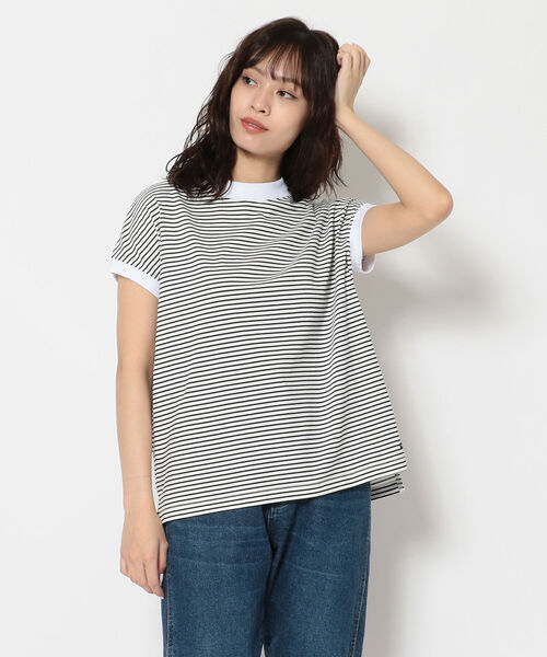 MANASTASH（マナスタッシュ）の「MANASTASH/マナスタッシュ　SHELTEC FRENCH TEE　シェルテックフレンチティー（Tシャツ/カットソー・レディース・ホワイト/ブラック/ベージュ/カーキ/その他・FREE）」の5枚目の写真