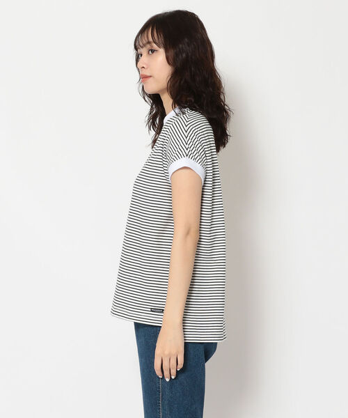 MANASTASH（マナスタッシュ）の「MANASTASH/マナスタッシュ　SHELTEC FRENCH TEE　シェルテックフレンチティー（Tシャツ/カットソー・レディース・ホワイト/ブラック/ベージュ/カーキ/その他・FREE）」の6枚目の写真