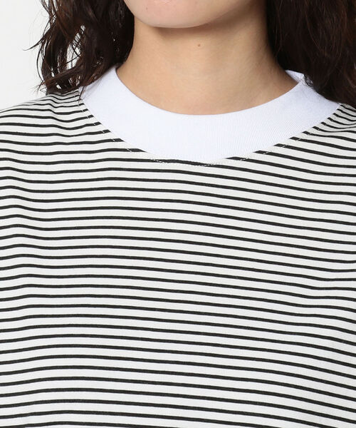 MANASTASH（マナスタッシュ）の「MANASTASH/マナスタッシュ　SHELTEC FRENCH TEE　シェルテックフレンチティー（Tシャツ/カットソー・レディース・ホワイト/ブラック/ベージュ/カーキ/その他・FREE）」の8枚目の写真