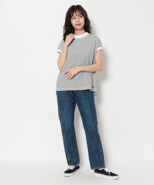 MANASTASH（マナスタッシュ）の「MANASTASH/マナスタッシュ　SHELTEC FRENCH TEE　シェルテックフレンチティー（Tシャツ/カットソー・レディース・ホワイト/ブラック/ベージュ/カーキ/その他・FREE）」の12枚目の写真