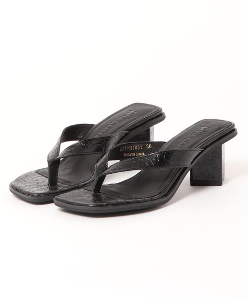 piu comoda(ピュコモダ)の「(piu comoda)トングサンダル(サンダル・レディース・ブラック/ホワイト/グリーン・37/36/39/38)」の7枚目の写真