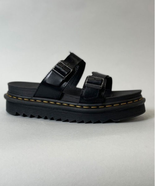 Dr. Martens（ドクターマーチン）の「【WEB限定】Dr.Martens-Myles/ドクターマーチン マイルススライド レザーストラップ サンダル（サンダル・メンズ・ブラック・M/L/XL）」の2枚目の写真