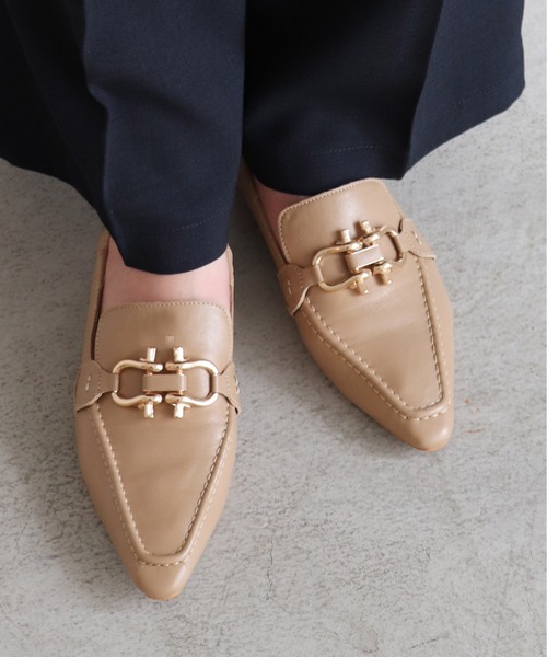 EVOL(イーボル)の「【EVOL】 シャーリングソフトビットローファー IR9693(ローファー・レディース・ブラック/ベージュ/ブラック系その他・22.5cm/23.5cm/24.5cm/23.0cm/24.0cm/25.0cm)」の3枚目の写真