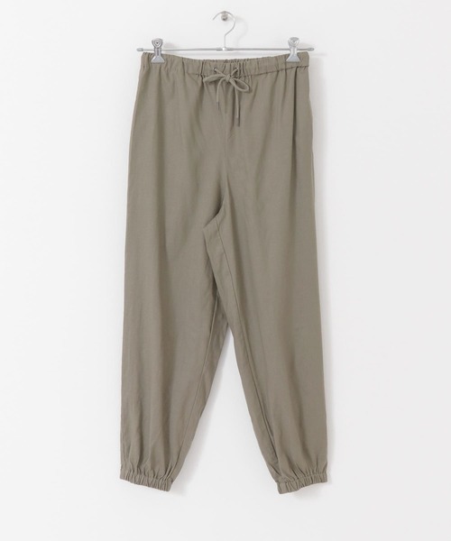 ITEMS URBANRESEARCH（アイテムズ アーバンリサーチ）の「麻レーヨン ストレッチイージーパンツ（その他パンツ・メンズ・ベージュ/グリーン/カーキ/ブラック・MEDIUM/LARGE）」の3枚目の写真