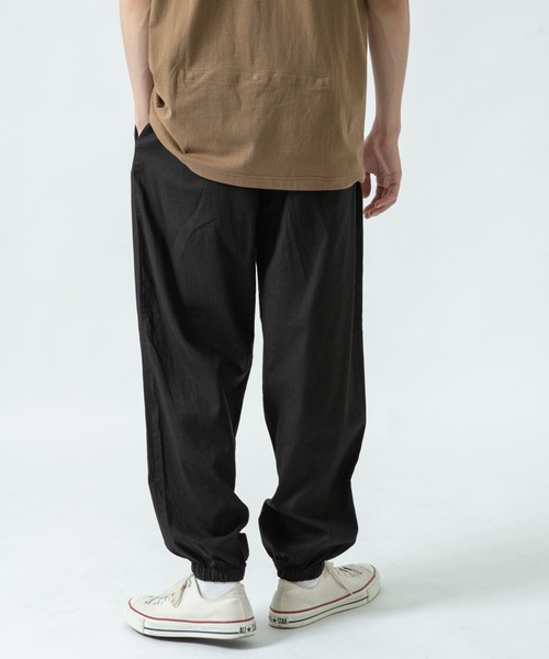 ITEMS URBANRESEARCH（アイテムズ アーバンリサーチ）の「麻レーヨン ストレッチイージーパンツ（その他パンツ・メンズ・ベージュ/グリーン/カーキ/ブラック・MEDIUM/LARGE）」の7枚目の写真