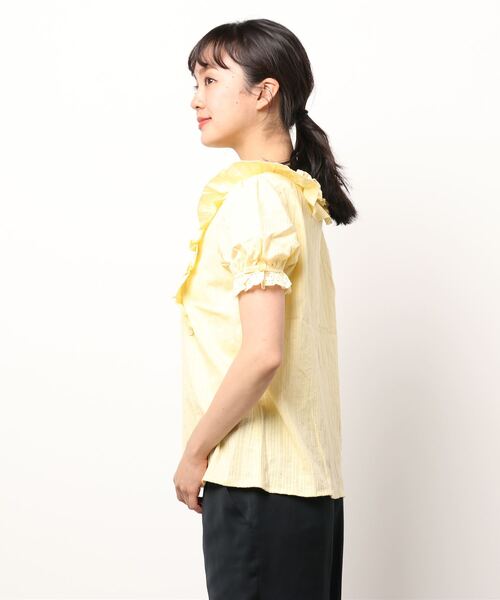 axes femme（アクシーズファム）の「ドット柄コットン風ブラウス 