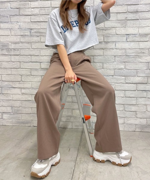 WEGO(ウィゴー)の「WEGO/タックワイドスラックス(スラックス・レディース・ブラック/ブラウン/グレー/ベージュ系その他2・FREE)」の7枚目の写真