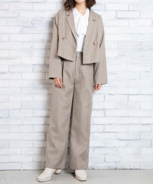 WEGO(ウィゴー)の「WEGO/タックワイドスラックス(スラックス・レディース・ブラック/ブラウン/グレー/ベージュ系その他2・FREE)」の22枚目の写真