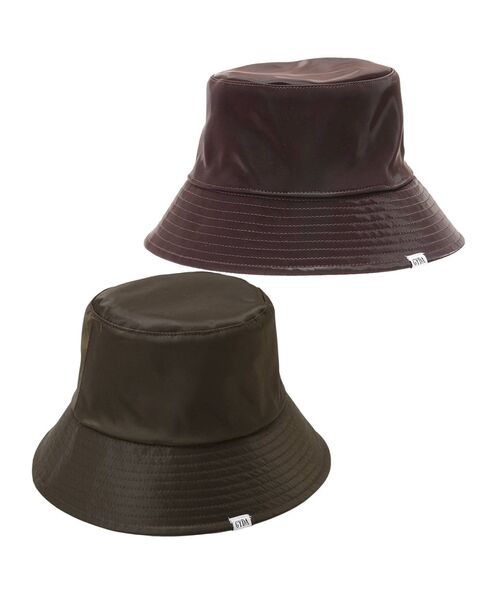 GYDA（ジェイダ）の「リバーシブルバケットハット（ハット・レディース・ブラック/ブラウン・FREE）」の6枚目の写真