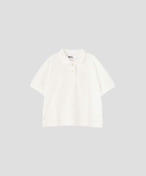新品 大人気商品  MHL.（エムエイチエル）の「GARMENT DYE DRY COTTON（ポロシャツ トップス