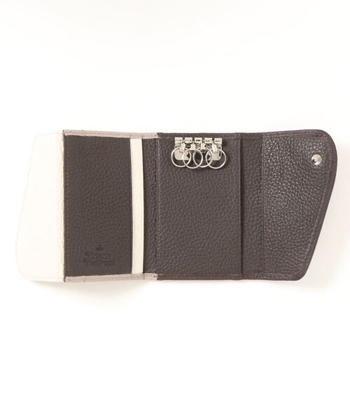 Vivienne Westwood ACCESSORIES（ヴィヴィアンウエストウッドアクセサリー）の「NEW DOUBLE FLAP / キーケース【859173 BM5E】（キーケース/キーアクセサリー・レディース・ブラウン/ホワイト・FREE）」の11枚目の写真