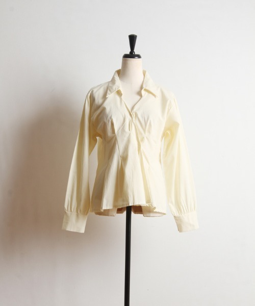 Cookie Chocolate（クッキーチョコレート）の「変形デザインシャツ《bibiroom select》（シャツ/ブラウス・レディース・ホワイト/イエロー・M）」の10枚目の写真