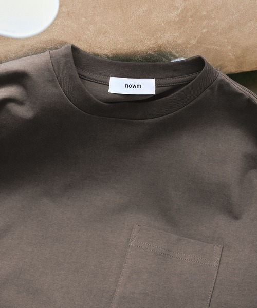 nowm（ノウム）の「【nowm】MERCERISED COTTON LOOSE BOX POCKET LONG SLEEVE TEE / ルーズ ポケットロングT（Tシャツ/カットソー・メンズ・ホワイト/ブラック/ダークネイビー・M/L）」の16枚目の写真