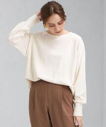 green label relaxing | 裾ラウンド ワッフル プルオーバー カットソー(Tシャツ/カットソー)