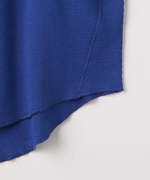 green label relaxing(グリーンレーベルリラクシング)の「裾ラウンド ワッフル プルオーバー カットソー(Tシャツ/カットソー・レディース・オフホワイト/ダークグレー/コバルトブルー・FREE)」の20枚目の写真