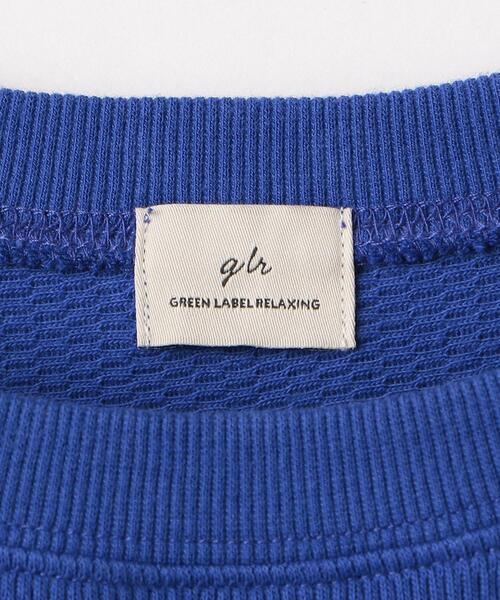 green label relaxing(グリーンレーベルリラクシング)の「裾ラウンド ワッフル プルオーバー カットソー(Tシャツ/カットソー・レディース・オフホワイト/ダークグレー/コバルトブルー・FREE)」の21枚目の写真