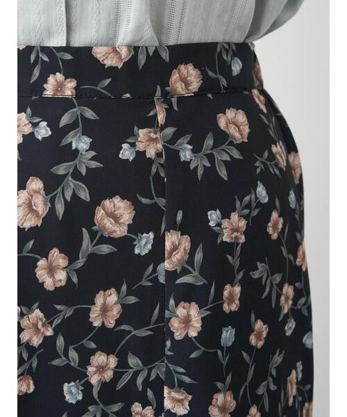 earth music&ecology（アースミュージックアンドエコロジー）の「フラワーセミフレアマーメイドスカート ＊（スカート・レディース・ネイビー/ブラウン/ブラック・FREE）」の17枚目の写真