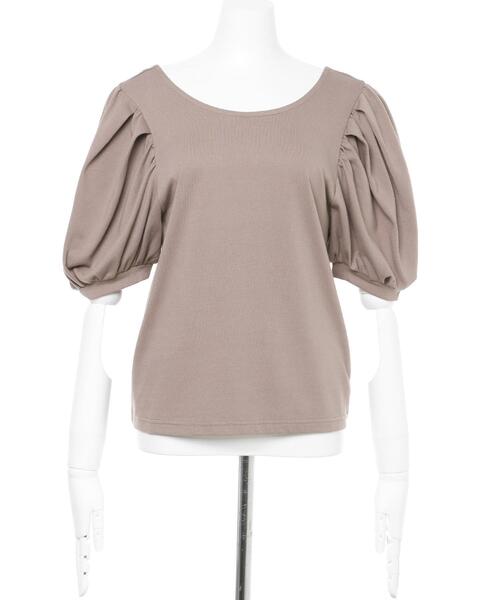 INGNI（イング）の「ボリュームパワショルTシャツ（Tシャツ/カットソー・レディース・ブラック/モカ/オフホワイト/ミント・M）」の6枚目の写真