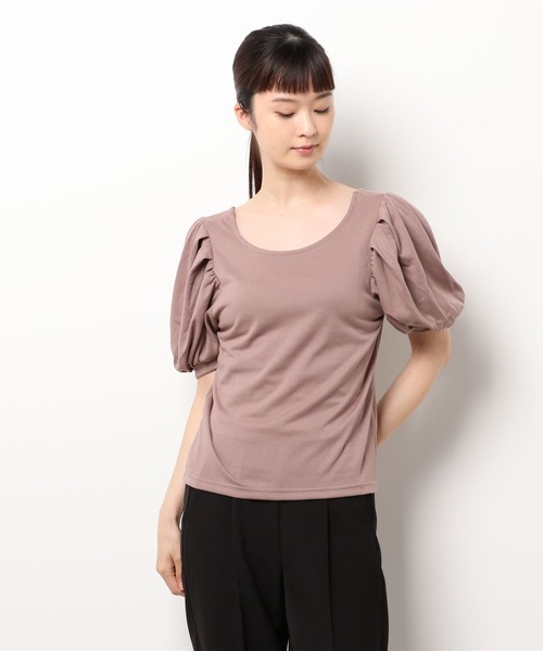 INGNI（イング）の「ボリュームパワショルTシャツ（Tシャツ/カットソー・レディース・ブラック/モカ/オフホワイト/ミント・M）」の3枚目の写真