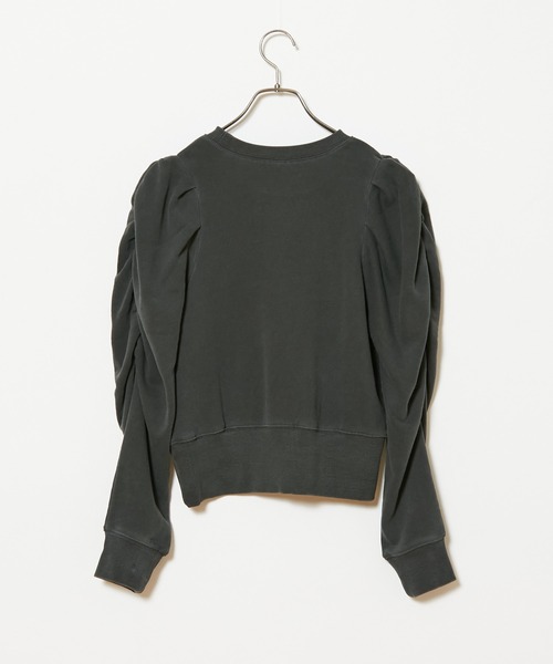 CIAOPANIC(チャオパニック)の「ピグメントギャザースリーブプルオーバー(スウェット・レディース・チャコールグレー/ベージュ/ピンク・FREE)」の10枚目の写真