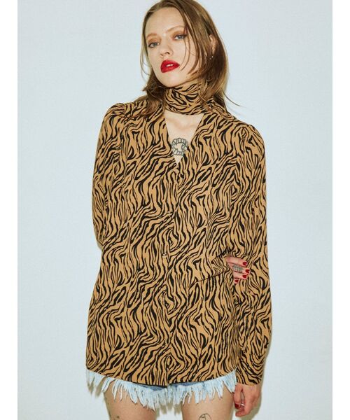 jouetie（ジュエティ）の「BIGリボンタイブラウス（シャツ/ブラウス・レディース・アイボリー/ブラック/ピンク/イエロー/ブルー/ベージュ・MEDIUM）」の8枚目の写真