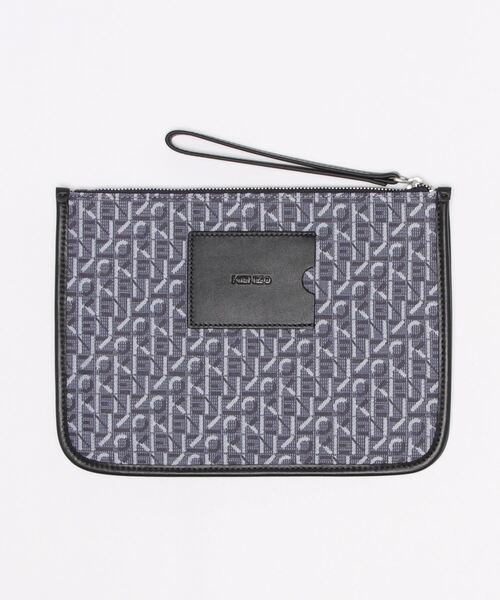KENZO（ケンゾー）の「Kenzo Courier モノグラムジャガード クラッチバッグ（クラッチバッグ・レディース・ブルー系その他4・ONE SIZE）」の4枚目の写真