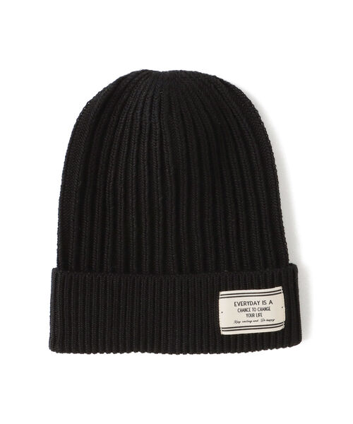 BEAMS HEART（ビームスハート）の「BEAMS HEART / 裏編み リブ ワッチキャップ（ニットキャップ/ビーニー・レディース・ワイン/ブラック/ホワイト系その他5・ONE SIZE）」の12枚目の写真