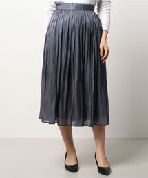 RIVE DROITE | 動くたびに揺れる絶妙フレア　リキッドギャザースカート(スカート)