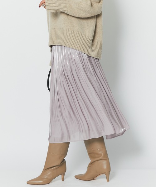 RIVE DROITE（リヴドロワ）の「リキッドギャザースカート（スカート・レディース・ピンク/ブラウン/ブルー系その他/カーキ/ベビーピンク/グレー/グリーン/ミント/チャコールグレー/ライトグレー・0）」の12枚目の写真