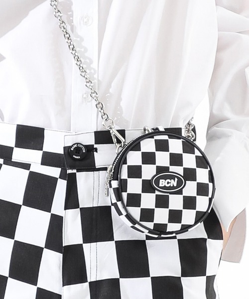 BASIC COTTON(ベーシックコットン)の「A'GEM/9 × .kom『BASIC COTTON/ベーシックコットン』BCN Circle Bag/ベーシック サークル ショルダーバック(ショルダーバッグ・レディース・ブラック/A/B・FREE)」の1枚目の写真