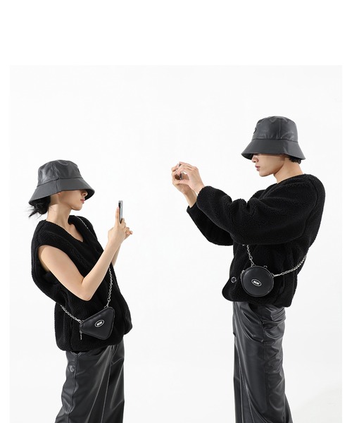 BASIC COTTON(ベーシックコットン)の「A'GEM/9 × .kom『BASIC COTTON/ベーシックコットン』BCN Circle Bag/ベーシック サークル ショルダーバック(ショルダーバッグ・レディース・ブラック/A/B・FREE)」の15枚目の写真