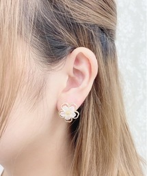 apres jour | 【apres jour×ARIAZ】クリアフラワーピアス(ピアス（両耳用）)