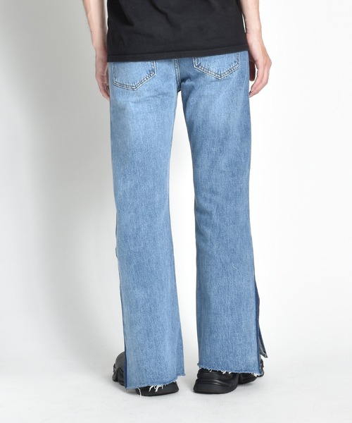 endevice（エンデヴァイス）の「スリット ブーツカット デニム（デニムパンツ・メンズ・ブルー・L/M）」の10枚目の写真