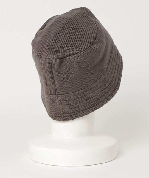 RACAL(ラカル)の「RACAL/別注 Cotton Knit Bucket Hat 2(ハット・メンズ・ブラック/グレー/アイボリー/ピンク・L)」の5枚目の写真
