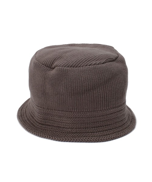 RACAL(ラカル)の「RACAL/別注 Cotton Knit Bucket Hat 2(ハット・メンズ・ブラック/グレー/アイボリー/ピンク・L)」の3枚目の写真