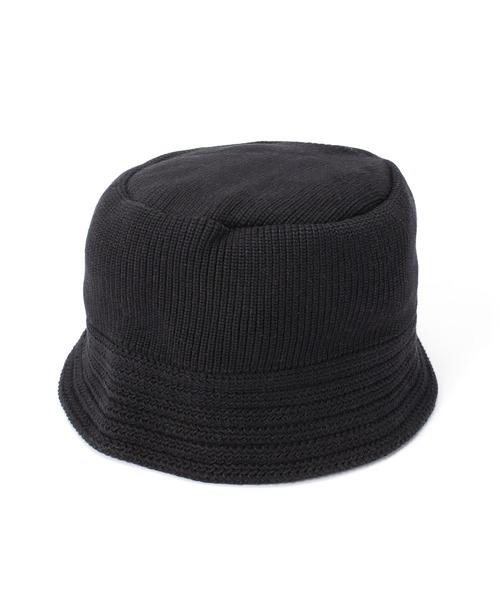RACAL(ラカル)の「RACAL/別注 Cotton Knit Bucket Hat 2(ハット・メンズ・ブラック/グレー/アイボリー/ピンク・L)」の2枚目の写真